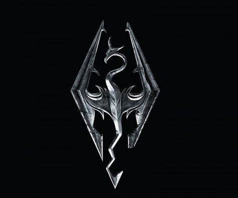 Skyrim logo dragon Skyrim Symbol, Skyrim Logo, Skyrim Tattoo, Skyrim Dragon, Logo Dragon, Elder Scrolls V Skyrim, 4 Wallpaper, The Elder Scrolls, Windows Phone