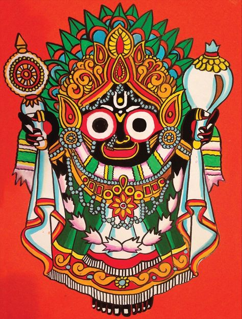 Lord Jagannath Images, Jagannath Pic, Jagannath Image, Jagannath Lord, Jagannath Painting, Deity Worship, Shri Jagannath, Phad Painting, Robert Ryan