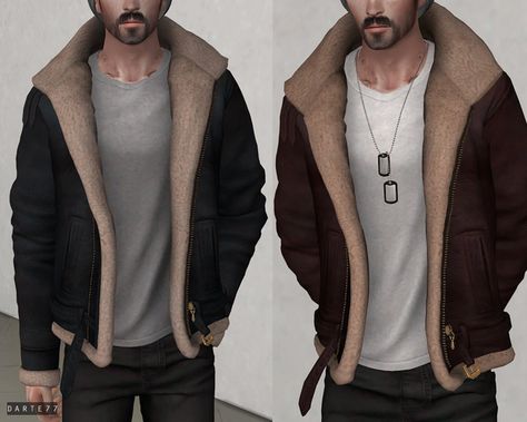 Sims 4 Jacket, Sims 4 Men Clothing, Sims 4 Male Clothes, Die Sims 4, Pelo Sims, The Sims 4 Packs, Tumblr Sims 4, Sims 4 Gameplay, Normal Map