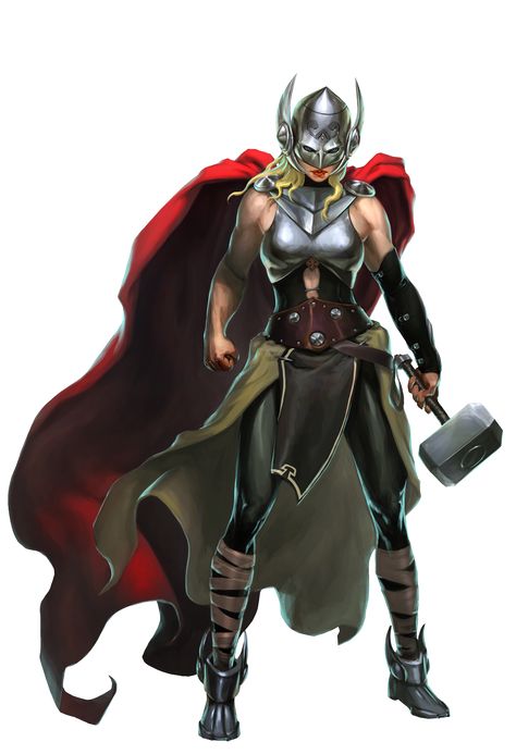 Thor: Goddess of Thunder, 300px alpha Jane Foster Thor, Lady Thor, Marvel Puzzle Quest, Marvel Puzzle, Thor Cosplay, Female Thor, New Thor, Jane Foster, The Mighty Thor