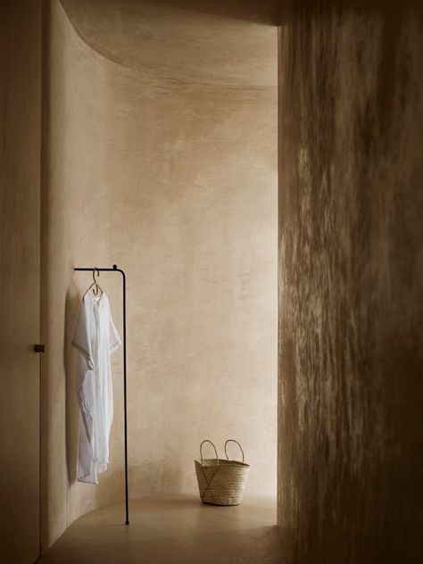 The 'Viva' collection from Tine K Home | These Four Walls Concrete Effect Paint, Desert Sahara, Interior Textile, Polished Plaster, Loft Interior, Earthy Colours, Wooden Ladder, Wall Finishes, Authentic Living