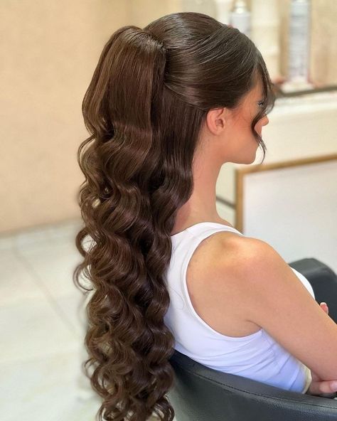 Peinados Hair Styles, Hairstyles Design, Prom Hairstyle, Ponytail Hairstyles Easy, Hairstyles For Girls, 2024 Prom, Hairstyles For Layered Hair, Hairstyle Inspiration, Long Hair Wedding Styles