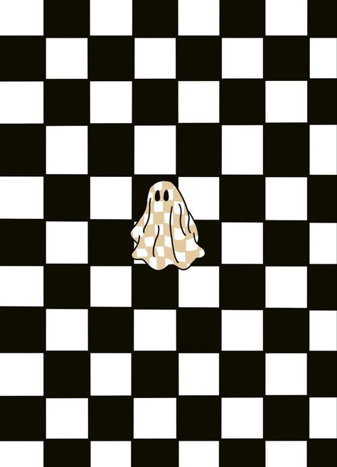 #halloween #procreate #checkers #ghost Checkered Wallpaper Iphone, Phone Wallpaper Checkered, Halloween Checkered Wallpaper, Checkerboard Phone Wallpaper, Halloween Plaid Wallpaper, Halloween Procreate, Iphone Update, Ghost Wallpaper, Checker Wallpaper