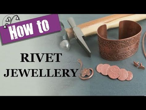 How To Rivet Metal Jewelry, Riveting Jewelry, Rivet Jewelry, Jewellery Techniques, Cold Connections, Copper Jewellery, Rings Ideas, Metal Smithing, Metal Working Projects