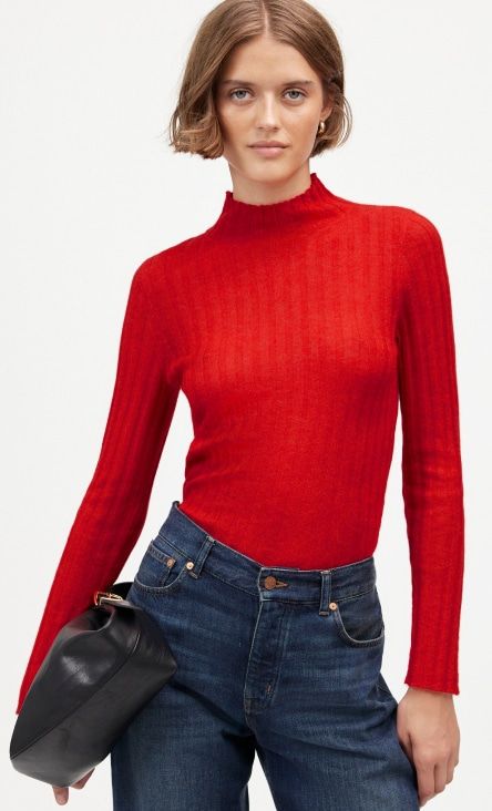 Women’s Sweaters | Sweaters for Women | Madewell Topshop Jeans, Casual Long Sleeve Shirts, Womens Turtleneck, Turtleneck Top, Fall Winter 2024, Turtle Neck Top, Petite Outfits, Roll Neck, Ribbed Sweater