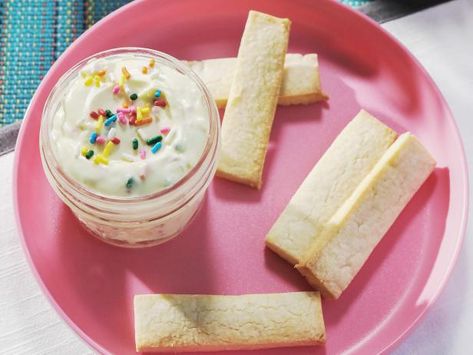 Delicious Dunkers Recipe | Kardea Brown | Food Network Dunkers Recipe, Beef Pockets, Low Fat Cheesecake, Key Lime Pie Cheesecake, Kardea Brown, Cake Batter Dip, Brown Food, Brown Recipe, Cookie Sticks