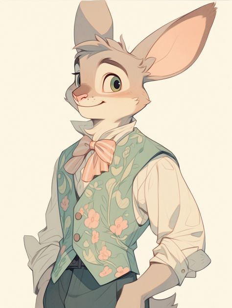 Cute Bunny Character Design, Bunny Creature Design, Rabbit Dnd Character, Harengon Dnd Art Male, Rabbit Person Art, Dnd Harengon Character Art, Anthro Rabbit Character Design, Anthropomorphic Character Design, Rabbit Character Design Human