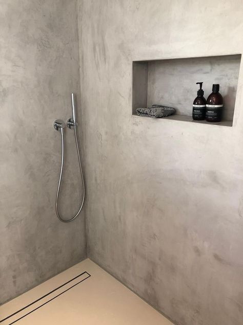 Building Rendering, Cement Bathroom, Concrete Shower, Bathroom Interior Design Modern, Minimalist Bathroom Design, Concrete Bathroom, Coffs Harbour, Casa Container, Toilet Wall