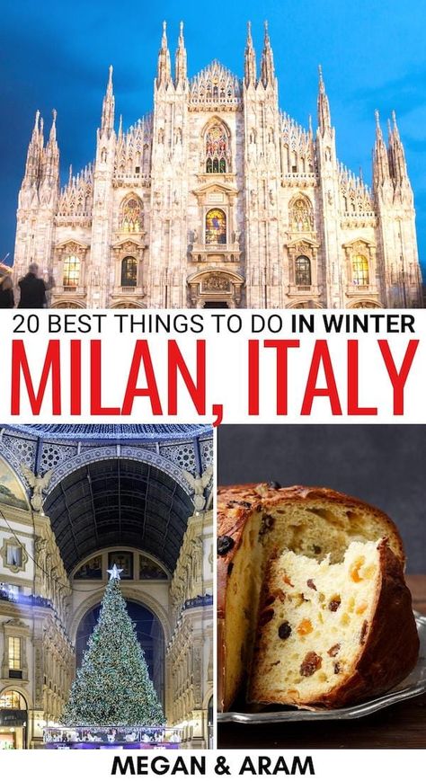 Milan In January, Milan In December, Christmas In Milan, Milan Italy Winter, Milan In Winter, Milan Christmas, Milan Itinerary, Milan Trip, Things To Do In Milan