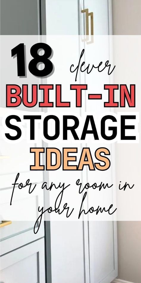 Get inspired with this list of built-ins you can build yourself. Create a DIY built-in bookshelf, extra DIY built-in storage and more for your living room, home office or as a DIY entertainment center. Storage Cupboards Built In, Built In Drawers In Wall Bedroom, Repurpose Built In Bookshelves, Living Wall Cabinet, Bedroom Storage Built In, Bookshelves Storage Ideas, Living Room Built Ins Without Tv, Gameroom Storage Built Ins, Sofa Built In Bookshelf