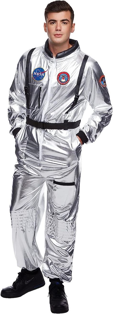 Amazon.com: Morph Astronaut Costume Adult Space Suit Astronaut Costumes For Men Adult Astronaut Costume Mens NASA Costume Size M Medium : Clothing, Shoes & Jewelry Spaceman Costume, Nasa Costume, Space Suit Costume, Astronaut Space Suit, Silver Jumpsuit, Silver Jumpsuits, Space Costumes, Astronaut Suit, Astronaut Costume