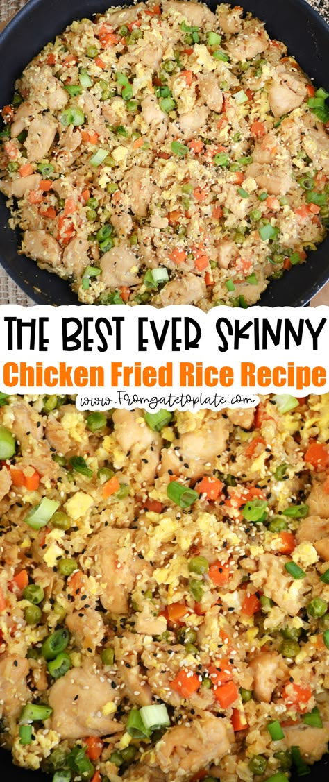 Easy Chicken Fried Rice Recipe, Easy Chicken Fried Rice, Chicken Fried Rice Recipe Easy, Chicken Fried Rice Easy, Low Calorie Chicken, Chicken Fried Rice Recipe, Main Dish Salads, Chicken Fried Rice, Chicken Fried