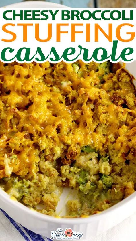 Broccoli Stuffing Casserole, Chicken Broccoli Stuffing Casserole, Chicken Stuffing Casserole, Cheesy Broccoli Casserole, Vegetable Casserole Recipes, Broccoli Recipes Casserole, Broccoli Cheese Casserole, Cheesy Broccoli, Stuffing Casserole