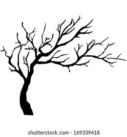 Apple Tree Drawing, Tree Trunk Drawing, Pine Tattoo, Tree Drawing Simple, Boom Kunst, Drawing Tree, White Tree Branches, Pine Tree Tattoo, Silhouette Drawing