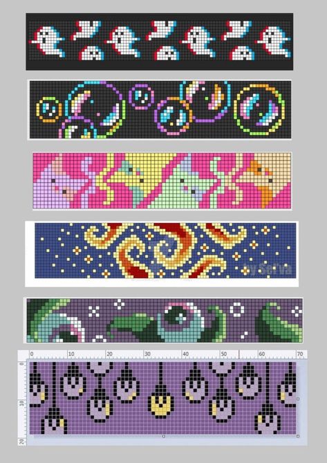 Lisa Frank Cross Stitch Patterns, Diy Perler Beads Patterns, Bead Loom Bookmark, Bead Loom Ideas, Perler Bookmark Pattern, Loom Beading For Beginners, Beadlooming Patterns, Perler Bookmark, Pixel Bookmark