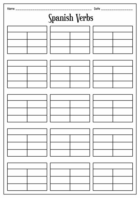 Spanish Verb Conjugation Chart Printable, Spanish Verbs Conjugation Chart, Spanish Verb Conjugation Chart, Spanish Conjugation Chart, Spanish Verb Tenses, Spanish Conjugation, Spanish Reflexive Verbs, Common Spanish Words, Spanish Teacher Classroom