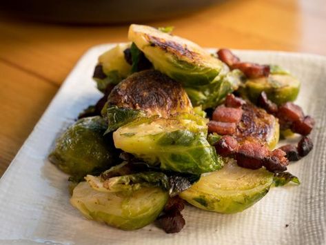 Ratatouille Recipes, Brussels Sprouts Recipe With Bacon, Roasted Ratatouille, Shallot Recipes, Herbs Recipes, Ranch Recipes, Brussels Sprouts With Bacon, Ranch Kitchen, Roasted Pecans