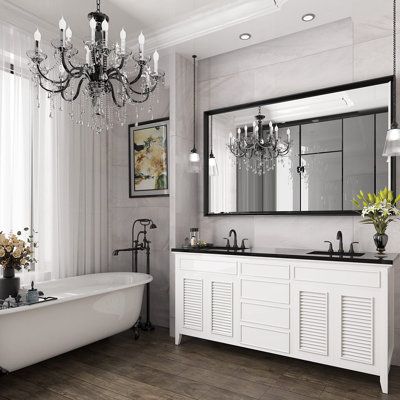 Grey bathroom interior