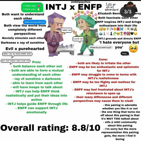 Intj Loves You, Intj X Enfp Couple, Enfp Intj Couple, Intj Enfp Relationship, Enfp Boyfriend, Intj Boyfriend, Intj Facts, Enfp Meme, Enfp X Intj