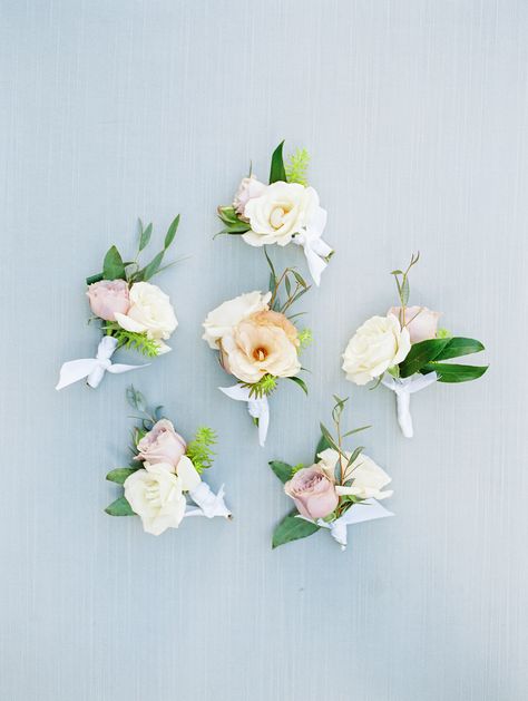 Pastel Boutonniere Wedding, Pastel Boutonniere, Spring Boutonniere, Hotel Magdalena, Peach Boutonniere, Blush Boutonniere, Orange Boutonniere, Wearable Flowers, Blue Boutonniere