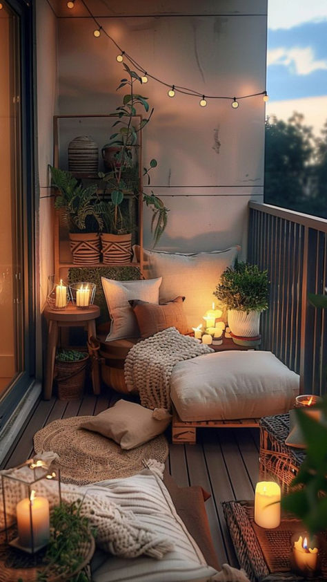 Cozy and Chic: Small Apartment Balcony Ideas for Modern Living 🌆✨ Apartment Decorating Balcony, Patio Furniture Apartment Balcony Ideas, City Apartment Balcony, Outdoor Furniture Ideas For Small Spaces, Outdoor Patio Balcony Ideas, Balcony Covering Ideas From Rain, Cozy Outdoor Seating, Small Balcony Ideas On A Budget, Mini Balcony Ideas