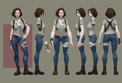 Body Female, Character Reference Sheet, Character Turnaround, 3d Portrait, Character Model Sheet, Female Character Concept, Character Design Sketches, Model Sheet, Level Design