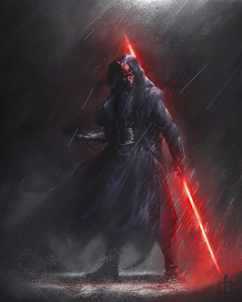 Dark Maul, Star Wars Illustration, Star Wars Villains, Darth Vader Star Wars, Anakin Vader, Star Wars Background, Star Wars Sith, Dark Vador, Heroic Fantasy