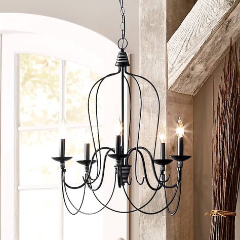 Farm House Chandelier, Bedroom Chandelier Ideas Farmhouse, Farmhouse Table Chandelier, French Country Farmhouse Decor Living Room, Modern Farmhouse Dining Room Chandelier, Farmhouse Chandelier Bedroom, Chandelier Bedroom Ideas, Modern Farmhouse Chandelier Dining Rooms, Black Chandelier Bedroom