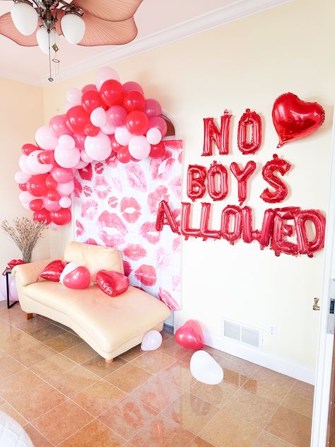 Spread the love, ladies! 💕🎈 This Galentine's Day, let's celebrate our fabulous friendships with these oh-so-adorable decorations! Our "No Boys Allowed" balloon banner and the red heart balloon banner will set the perfect mood for a girls-only party. Tag your besties who are ready to paint the town pink this Galentine's Day! 💃👯‍♀️ #GalentinesDay #PartySupplies #GirlsRule

Limited-time 30% off in our Etsy Shop! 🔥
Link in Bio 🔗 Galentines Balloon Arch, Bachelorette Balloon Ideas, Glitter Bachelorette Party Theme, Valentines Bachelorette Party, 2025 Resolution, Hotel Bachelorette Party, Slumber Party Decorations, Hens Party Themes, Bachelorette Balloons