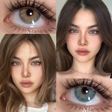 Contact Lenses For Brown Eyes, Black Hair Pale Skin, Silky Black Hair, Rare Eye Colors, Eye Lens Colour, Wax Roller, Botox Lips, Hair Pale Skin, Eye Contact Lenses