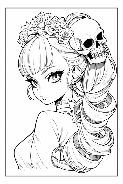 Super Mario Coloring Pages, Coloring Books For Kids, Manga Coloring Book, Adult Coloring Books Printables, Big Eyes Art, Adult Coloring Designs, Detailed Coloring Pages, Unique Drawings, Cartoon Sketches