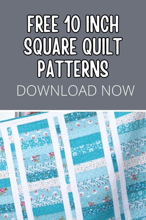 Discover a plethora of free 10-inch square quilt patterns to spark your creativity! From classic designs to modern twists, find the perfect pattern for your next quilting project. Explore now and bring your quilting visions to life! Quilts With Large Blocks, Large Square Quilt Patterns Easy, 10” Square Quilt Patterns, Quilt Patterns Free Beginner Simple, 10 Inch Quilt Block Patterns Free, Free Printable Quilt Patterns, Free Pdf Quilt Patterns, 5 Inch Square Quilt Patterns, 10 Inch Square Quilt Patterns Free