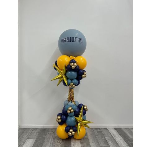 NJ / NY Balloon Stylist - Event Decor on Instagram: “𝘉𝘢𝘭𝘭𝘰𝘰𝘯 𝘊𝘳𝘢𝘻𝘺 𝘛𝘰𝘸𝘦𝘳 💛 • • To Order @aurelizaevents Cake @berniessweetconfections_llc • • #balloons #balloon #balloongarland…” Balloon Tower, Custom Balloons, Balloon Columns, Balloon Bouquet, Balloon Arch, Balloon Garland, Birthday Balloons, Balloon Decorations, Event Decor