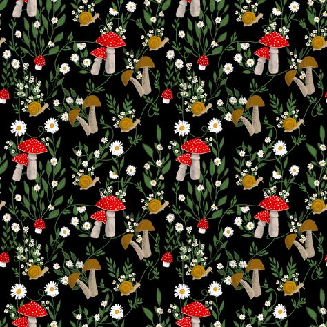 Whimsical Mushroom Repeating Pattern by Megan Lindsey #repeatpattern #surfacepattern #surfacepatterndesign #mushroom #mushroomart #mushrooms #mushroomdesign #patterndesigner #patterndesign #floralpatterns Mushroom Design, Jungle Theme, Mushroom Art, Damask Pattern, Phone Backgrounds, Surface Pattern Design, Surface Pattern, Repeating Patterns, Pattern Making