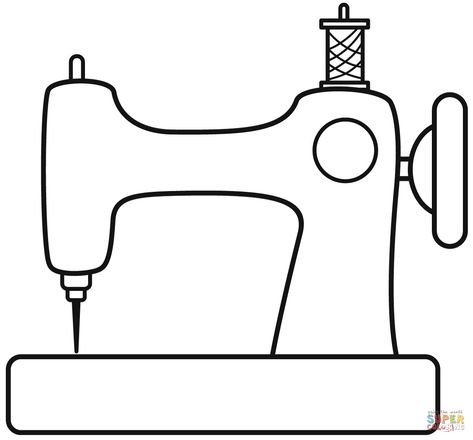 Sewing Machine coloring page from Technology categorySelect from 70583 printable crafts of cartoonsnatureanimalsBible and many more. Sewing Pictures Free Printable, Picture Of Sewing Machine, Sewing Machine Applique Template, Sewing Machine Pictures Clip Art, Applique Sewing Machine, Sewing Machine Clipart Free Printable, Sewing Machine Images Free Printable, Drawing Of Sewing Machine, How To Draw A Sewing Machine