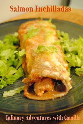 Salmon Enchiladas, Salsa Board, Easy Enchilada Recipe, Spinach Enchiladas, Salmon Spinach, Crazy Kitchen, Easy Enchiladas, Poached Salmon, Homemade Enchilada Sauce