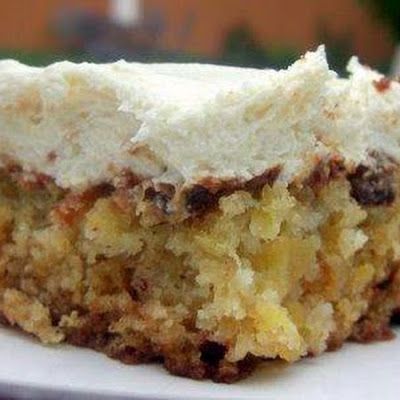 Pineapple Pecan Cake with Cream Cheese Frosting - Recipes, Dinner Ideas, Healthy Recipes & Food Guide Pineapple Pecan Cake, Cheese Desserts, Cake With Cream Cheese Frosting, Cream Cheese Frosting Recipe, Brownie Desserts, Pecan Cake, A Piece Of Cake, With Cream Cheese Frosting, Think Food