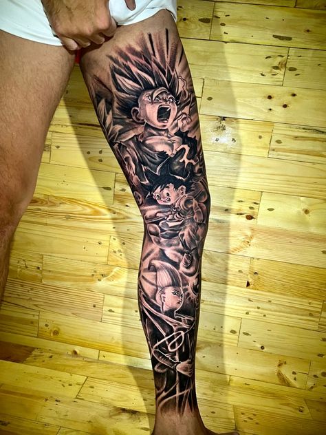 Shenron Leg Tattoo, Dragonball Tattoo, Marvel Tattoo Ideas, Tattoo Ideas Back Spine, Dbz Tattoo, Tattoo Ideas Back, Leg Tattoo Ideas, Evil Tattoo