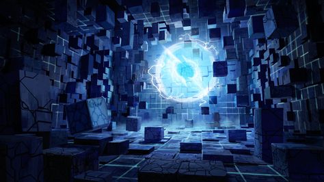 ArtStation - Cube Room, Jong-min Ahn Cube World, Medieval House, 70s Sci Fi Art, 3d Figures, Tech Art, Motion Graphics Design, Fantasy Places, Futuristic Art, Futuristic City