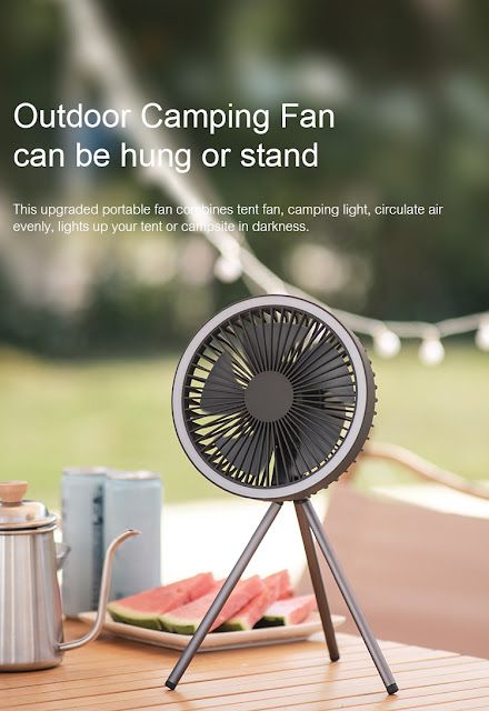 My Shopping Adda: Portable Wireless Electric Fan With Power Bank LED... Tent Fan, Cell Model, Camping Fan, Portable Fans, Desk Fan, Summer Camping, Portable Fan, Electric Fan, Camping Lights