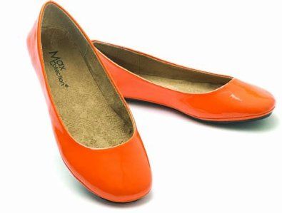 orange ballet flat $17.99 Orange Ballet Flats, Comfy Ballet Flats, Orange Flats, Shoes Orange, Orange Shoes, Patent Shoes, Bridesmaid Shoes, Colorful Shoes, Orange Is The New Black