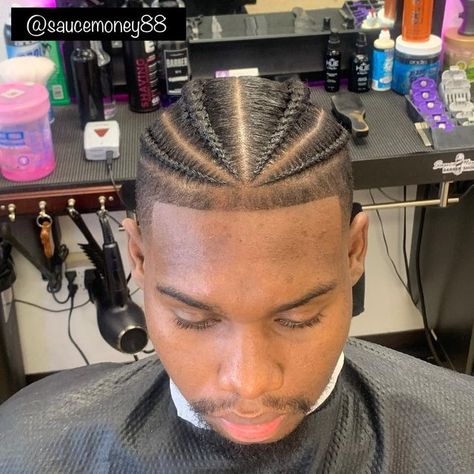 Men’s Braids Top, Cornrows With High Fade, Taper Fade Haircut Braids, High Fade Braids Men, High Top Braids Men Short, Braids With Undercut Men, Cornrow Ideas For Men Short Hair, Hightop Fade Cornrows Men, Cornrows With Taper Fade