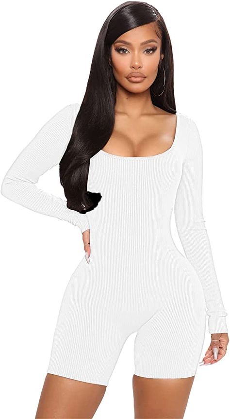 White Long Sleeve Jumpsuit, Short Jumpsuit Outfit, Jumpsuits For Women Casual, Black One Piece Jumpsuit, Womens Romper, Shorts Design, Jumpsuit Long Sleeve, Yoga Jumpsuit, Jumpsuit Long