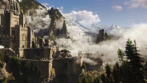 Kaer Morhen | by de:mo Witcher Landscape, Kaer Morhen, Witcher Wallpaper, Landscape Wallpapers, The Witcher Wild Hunt, The Witcher Game, The Witcher Geralt, Wolf Illustration, Witcher Art