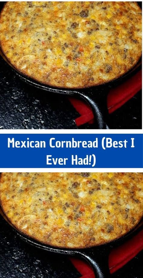 Spice up your baking routine with Mexican Cornbread—an exciting twist on the beloved Southern classic. This flavorful and moist cornbread is infused with zesty ingredients like green chilies, jalapeños, and cheese, creating a perfect harmony of heat and sweetness. Whether you're serving it as a side dish, snack, or complement to your favorite chili, this Mexican-inspired cornbread is a fiesta for your taste buds. Pioneer Woman Jalapeño Cornbread, Mexican Cornbread With Sour Cream, Mexican Cornbread Using Jiffy, Tex Mex Cornbread, Loaded Mexican Cornbread, Easy Fiesta Cornbread, Mexican Cornbread With Sausage, Mexican Cornbread With Meat, Mexican Street Cornbread