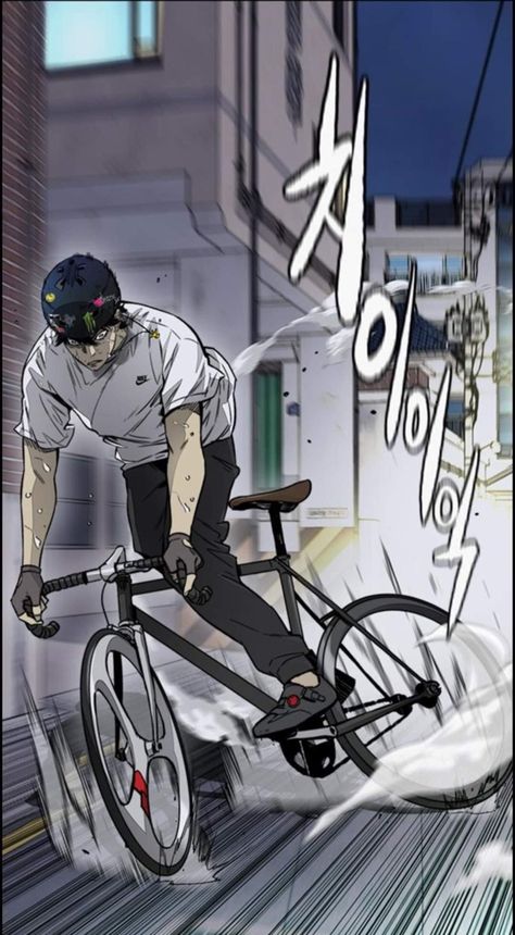 #windbreaker #fixedgear #YongseokJo #skid Fixed Gear Bike Anime, Black Fixie Bike, Windbreaker Bikes, Windbreaker Fixie, Road Bike Wallpaper, Windbreaker Bike, 6 Pack Abs Men, Windbreaker Wallpaper, Windbreaker Manhwa