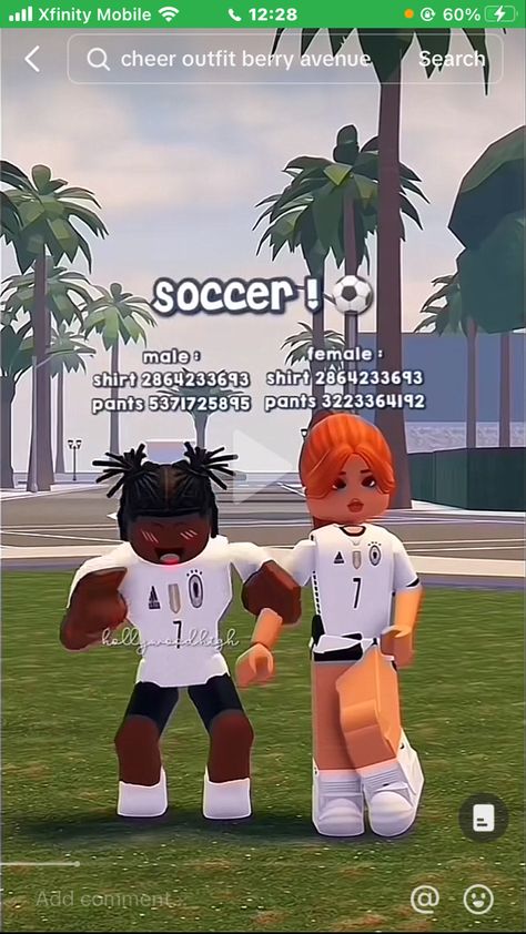 Football Outfit Codes For Berry Ave, Bloxburg Running Outfit Codes, Soccer Codes Berry Ave, Berry Ave Football Codes, Roblox Soccer Outfit Codes, Berry Avenue Soccer Outfit Codes, Bloxburg Basketball Outfit Codes, Roblox Football Outfit Codes, Ginger Outfit Codes Berry Ave