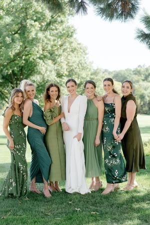 Natural Green Bridesmaid Dresses, Wedding With Green Bridesmaid Dresses, Mixed Green Bridesmaid Dresses, Green Bridesmaid Dresses Mismatched, Shades Of Green Bridesmaid Dresses, Mismatched Green Bridesmaid Dresses, Mixed Bridesmaid Dresses, Bridesmaid Dresses Mismatched, Matching Bridesmaids Dresses