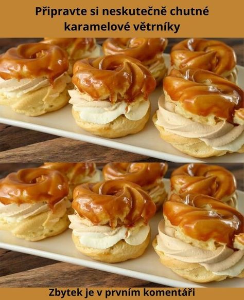 Cheese Bread Recipe, Cream Puff Recipe, Caramel Creams, Rich Desserts, Creme Caramel, Choux Pastry, French Desserts, Classic Desserts, French Pastries