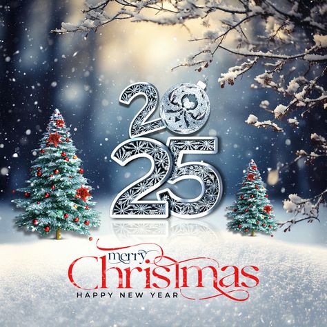 Happy Christmas Poster, Marry Christmas And Happy New Year, Christmas Ads Social Media, Merry Christmas 2025, Happy New Year Poster Graphics, Merry Christmas And Happy New Year 2025, New Year Design Poster, Christmas Poster Design Ideas, Christmas Design Poster